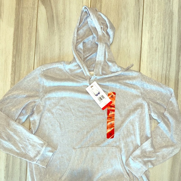 BNWT soft gray hoodie - Picture 1 of 2